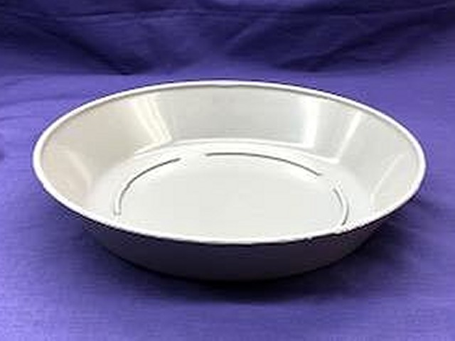 10" Gray Saucer - Click Image to Close